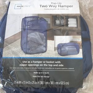Two way pop up laundry hamper